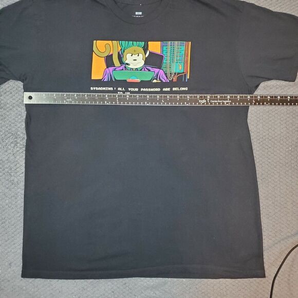 ThinkGeek Mens Tshirt Multicolor Size XL Cotton Blend Short Sleeve Pullover - Picture 7 of 7